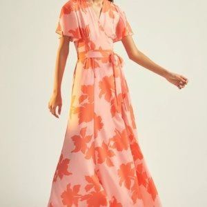 NWT Anthro Hutch Reva Wrap Maxi Dress S